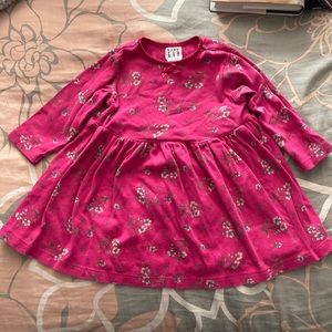 Vintage 90s Pink Floral Baby Dress - 12-18 months Baby Gap